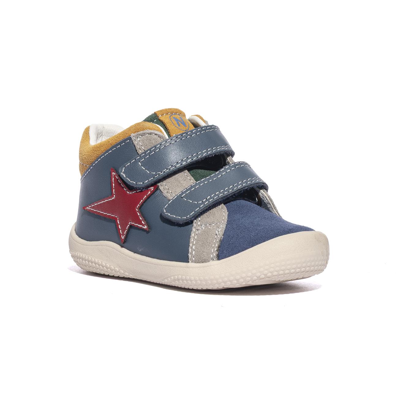 Sneakers Naturino Belix Blu 0012018730.01.2C18AZURE TAUPE INDIGO NATURINO