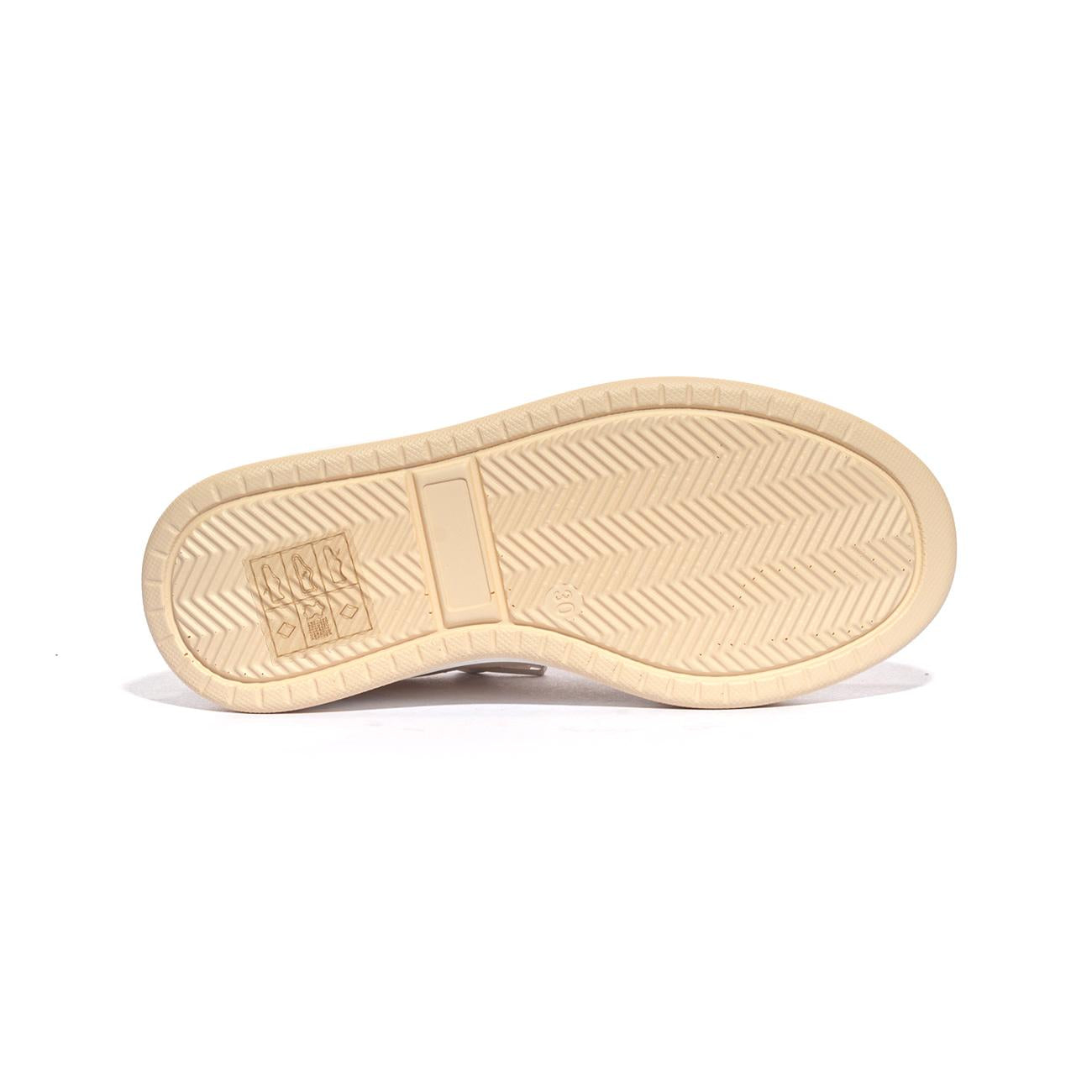 4US 42706 CREMA BEIGE GOLD Sneakers Bambina 