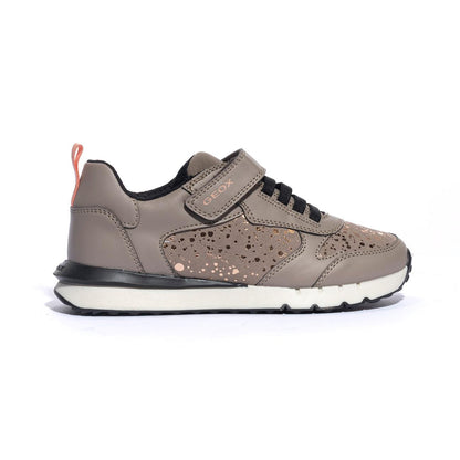GEOX J46GZB 0BCBL DK BEIGE  C5005 Sneakers Bambina 