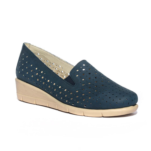 LA+COMODA VERBANIA W800BX BLU Mocassini Donna 