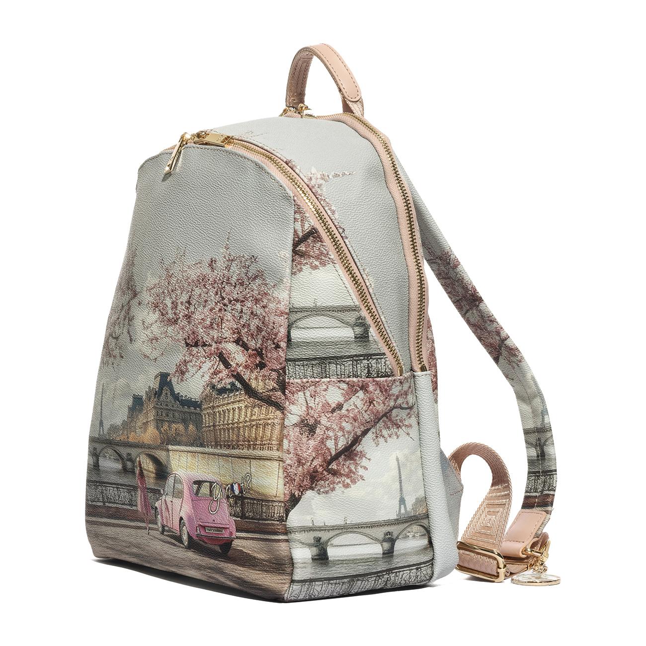 Y-NOT YES601S6 PARIS EN ROSE Zaino Donna 