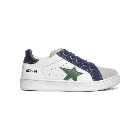 Sneakers Naturino Pinn Bianche 0012017502.05.1N94WHITE GREY AZURE NATURINO