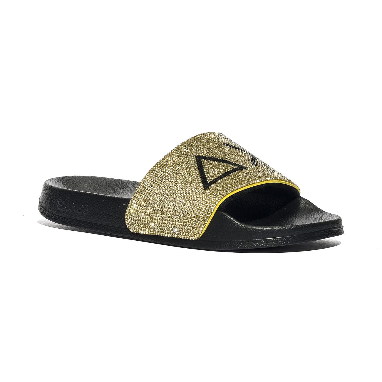 SUN 68 X36211 NERO/ORO Ciabatte Donna 