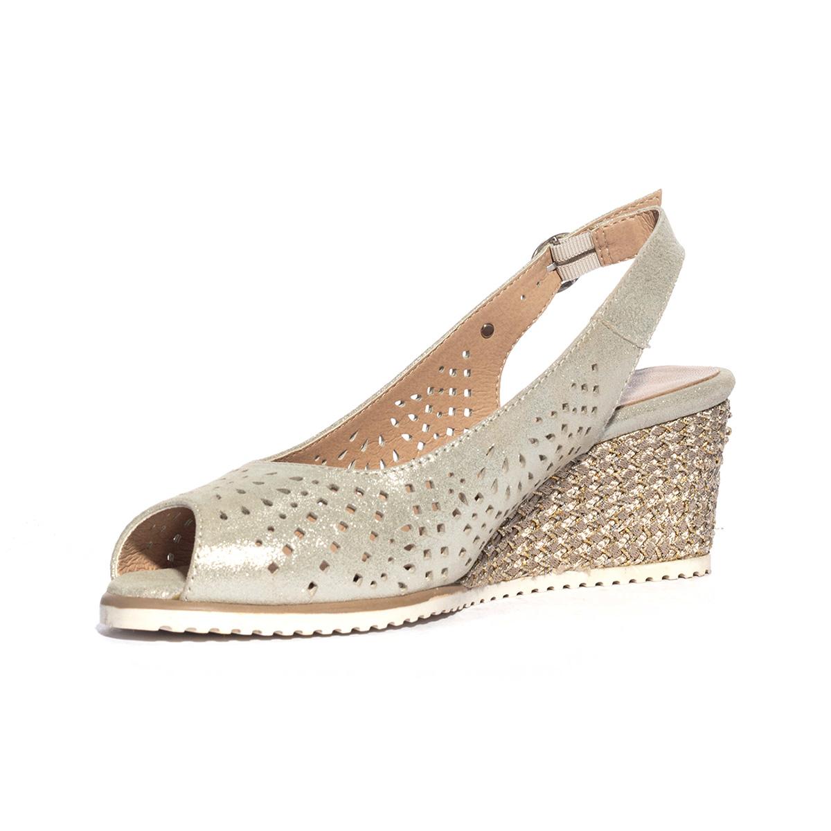 VALLEVERDE 38402 CREMA Sandali Donna 