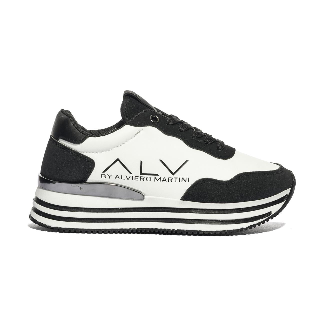 ALV By Alviero Martini ALVSD01822026 BLACKIVORYSILVER Sneakers Donna 