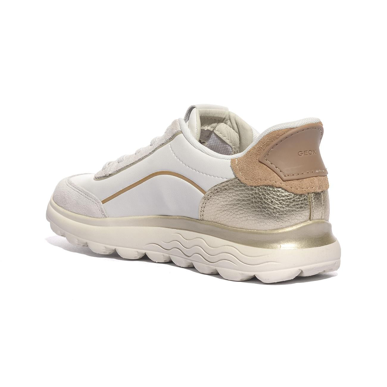 GEOX D657MA 09B22 WHITE OFF WHITE  C1352 Sneakers Donna 