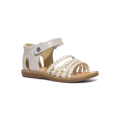 NATURINO 0010502667.15.1N02 WHITE SILVER Sandali Bambina 