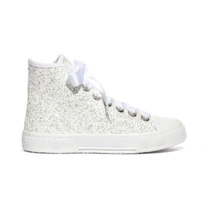 DXO C88 GLITTER BIANCO Sneakers Bambina 
