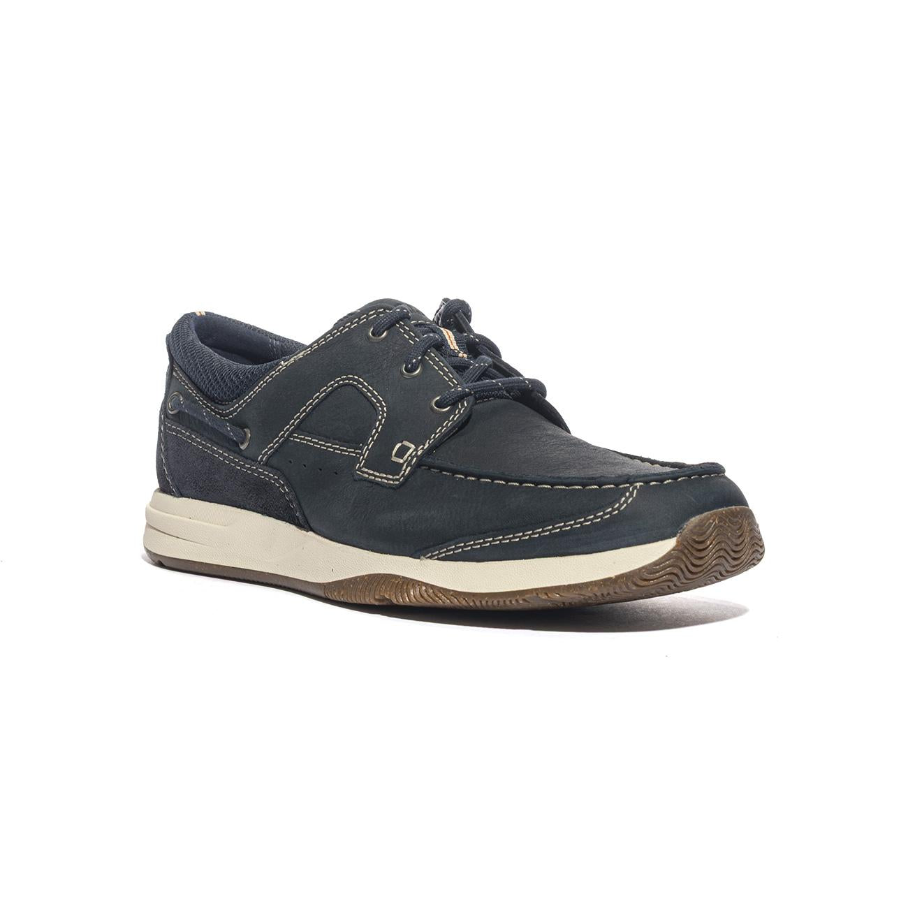 CLARKS 176972 NAVY NUBUK Sneakers Uomo 
