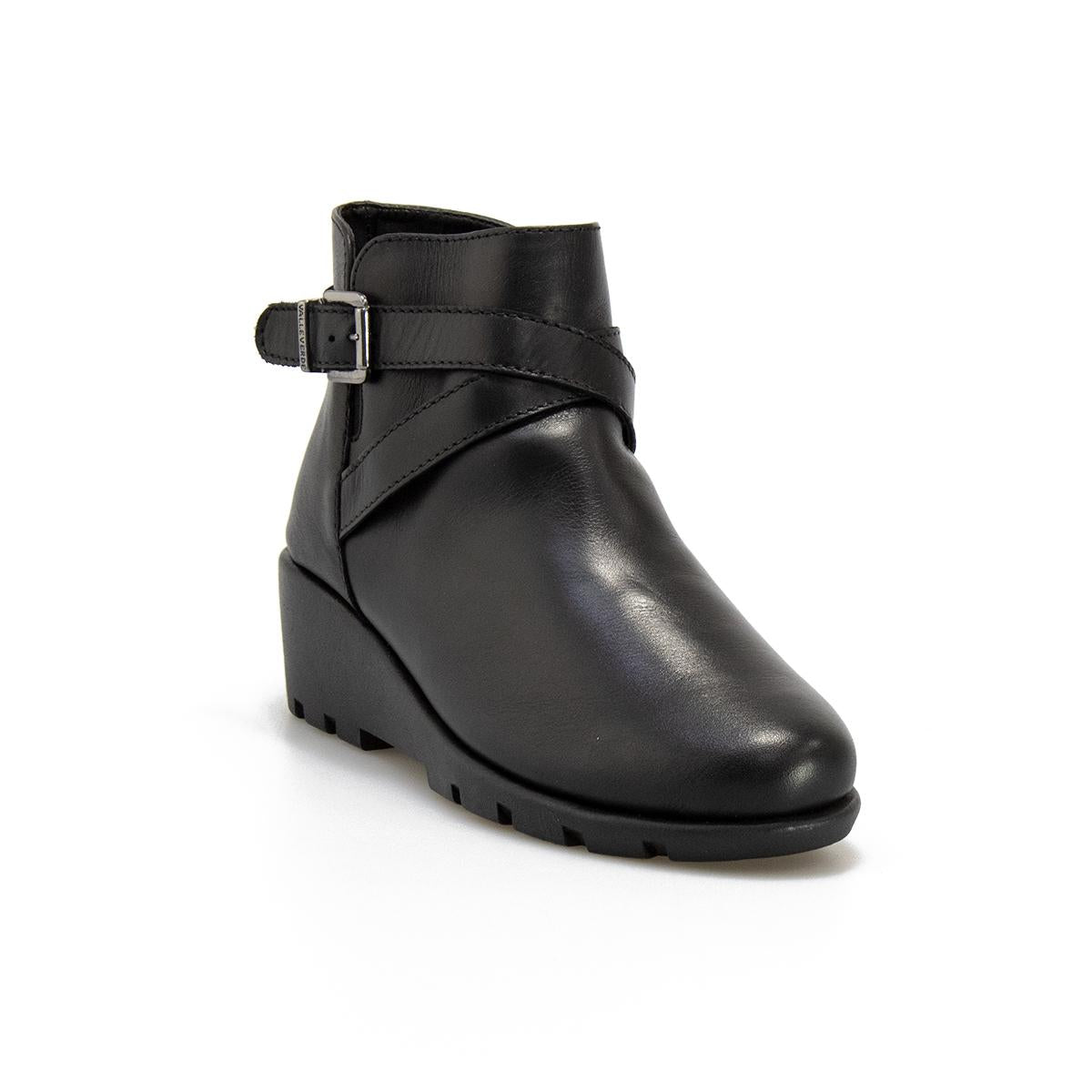 VALLEVERDE 36185 NAPPA NERA Stivaletti Donna 