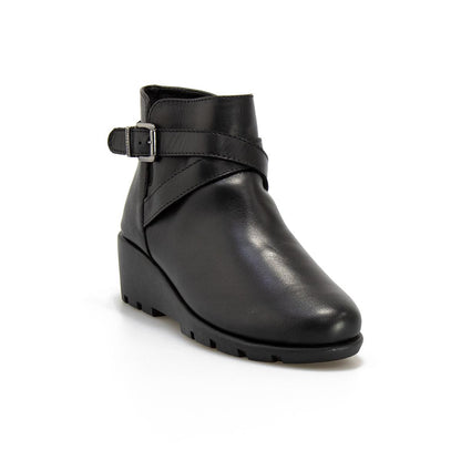VALLEVERDE 36185 NAPPA NERA Stivaletti Donna 