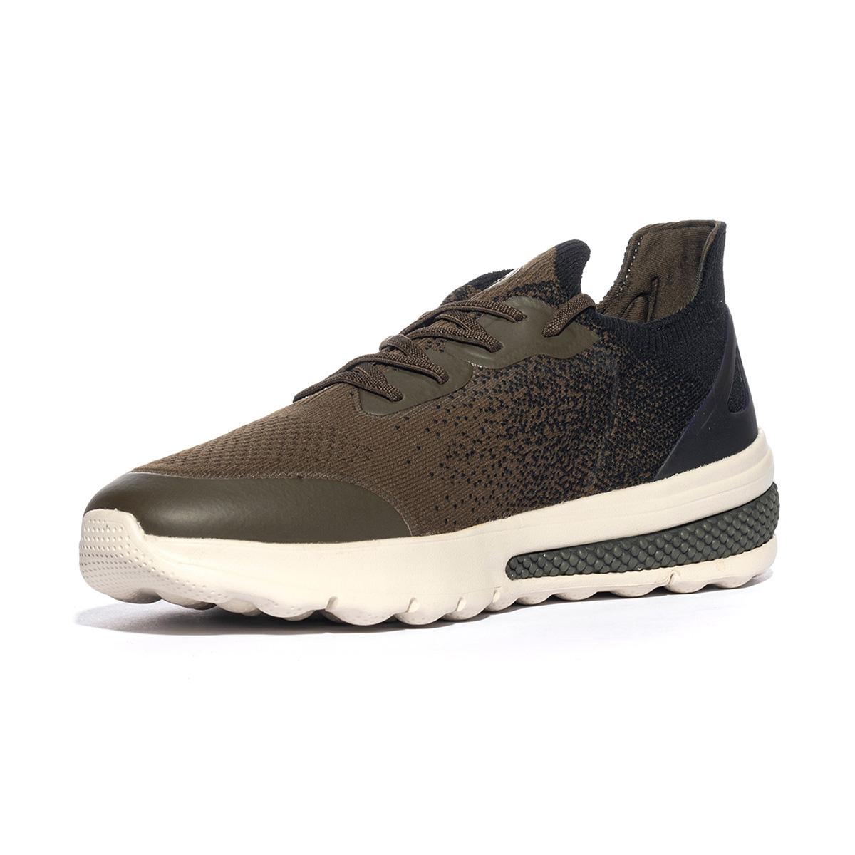GEOX U35BAA 0001M MILITARY BLACK      C0498 Sneakers Uomo 