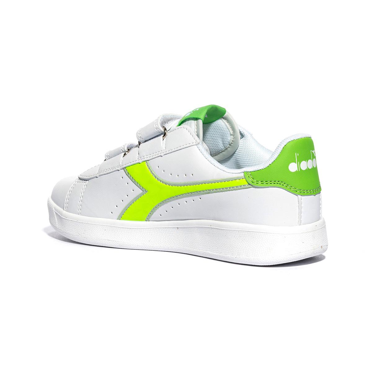 DIADORA 101.179743 BIANCO VERDE FLASH Sneakers Bambino 