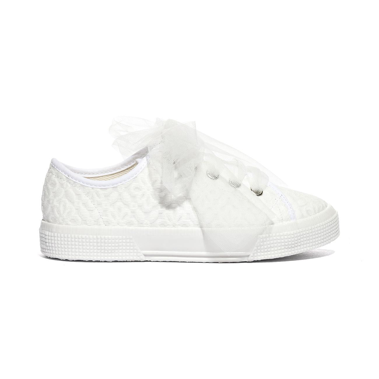 DXO 105 FLOWERS BIANCO Sneakers Bambina 