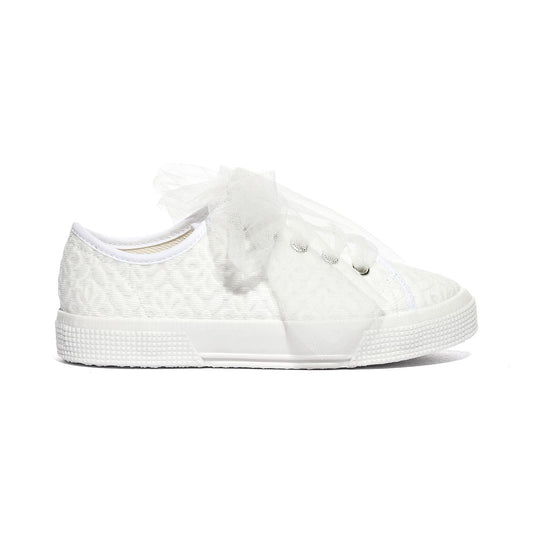 DXO 105 FLOWERS BIANCO Sneakers Bambina 