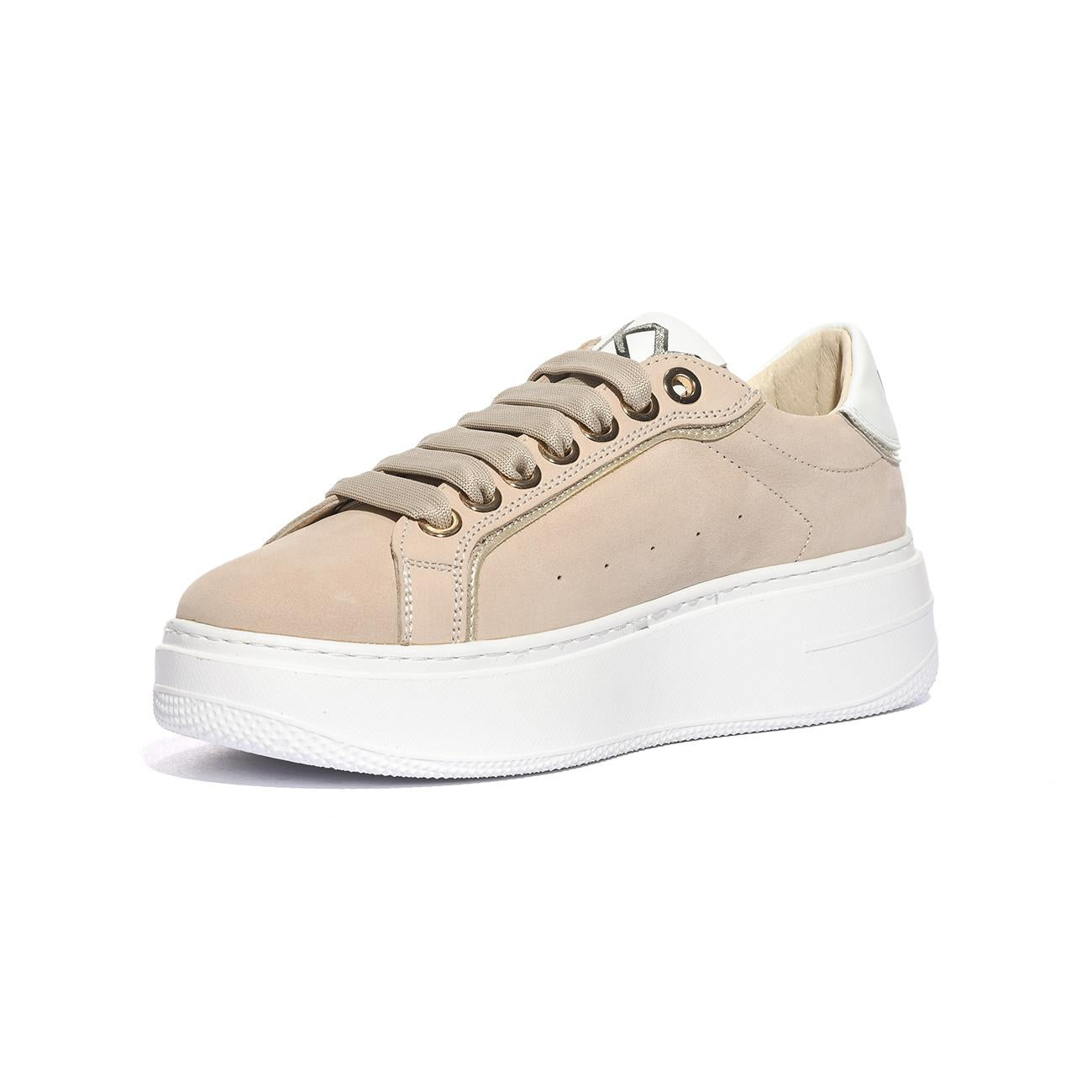 KEYS K10524 BEIGE PLATINO Sneakers Donna 