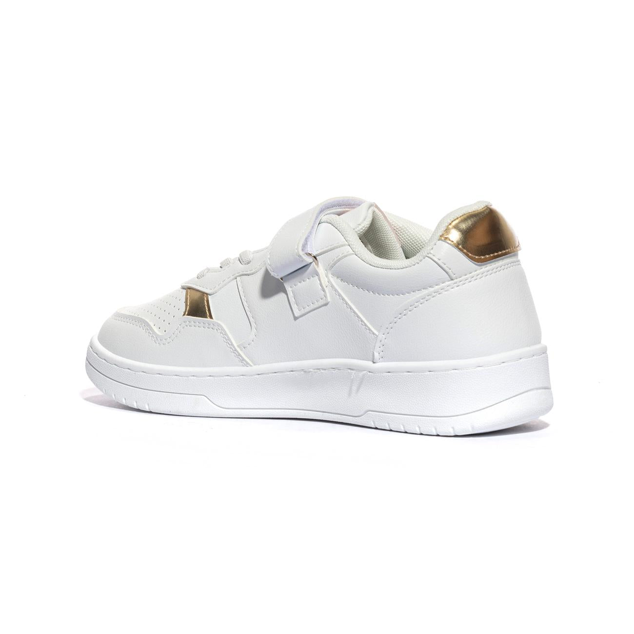 U.S. POLO ASSN. DENNY001 WHI GOL Sneakers Bambina 