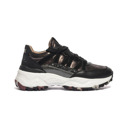 FERRE' F450 BLACK SILVER Sneakers Donna 
