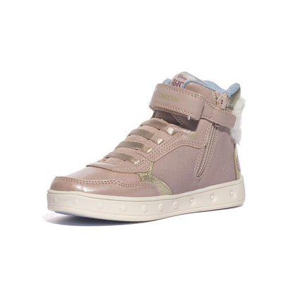 GEOX J468WG 011KN LT ROSE PLATINUM     C8W2U Sneakers Bambina 