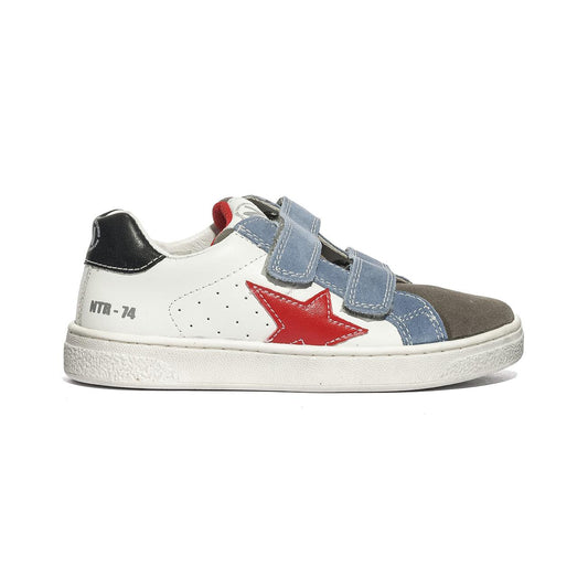 NATURINO 0012017499.04.1B58 GREY.WHITE.CELESTE Sneakers Bambino 