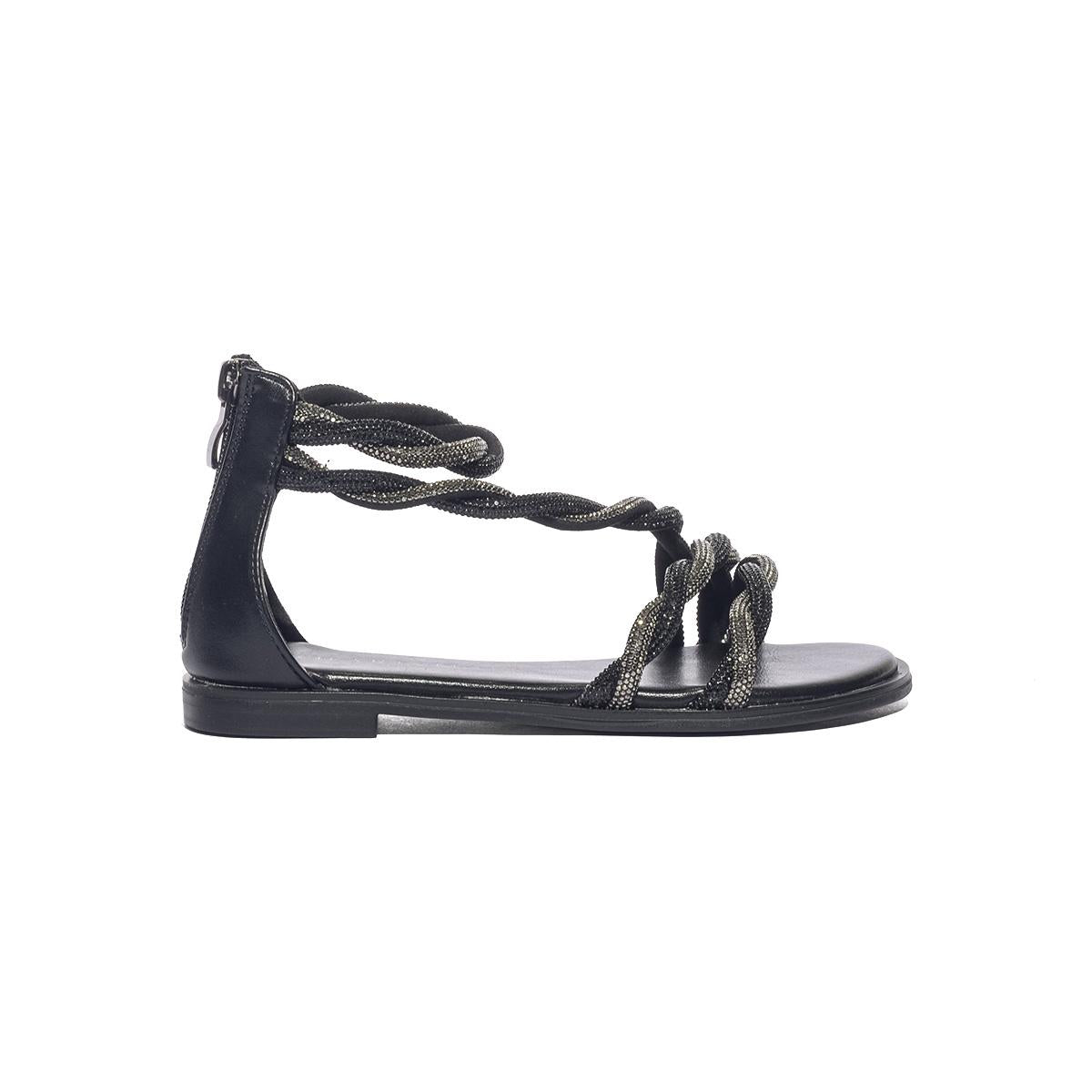 KHARISMA 7845 STRASS NERO C.FUCILE Sandali Bambina 