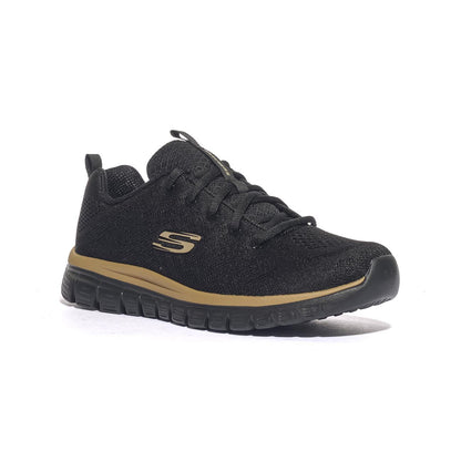 Sneakers Skechers GRACEFUL-GET CONNECTED Nere Oro 12615BKRG SKECHERS