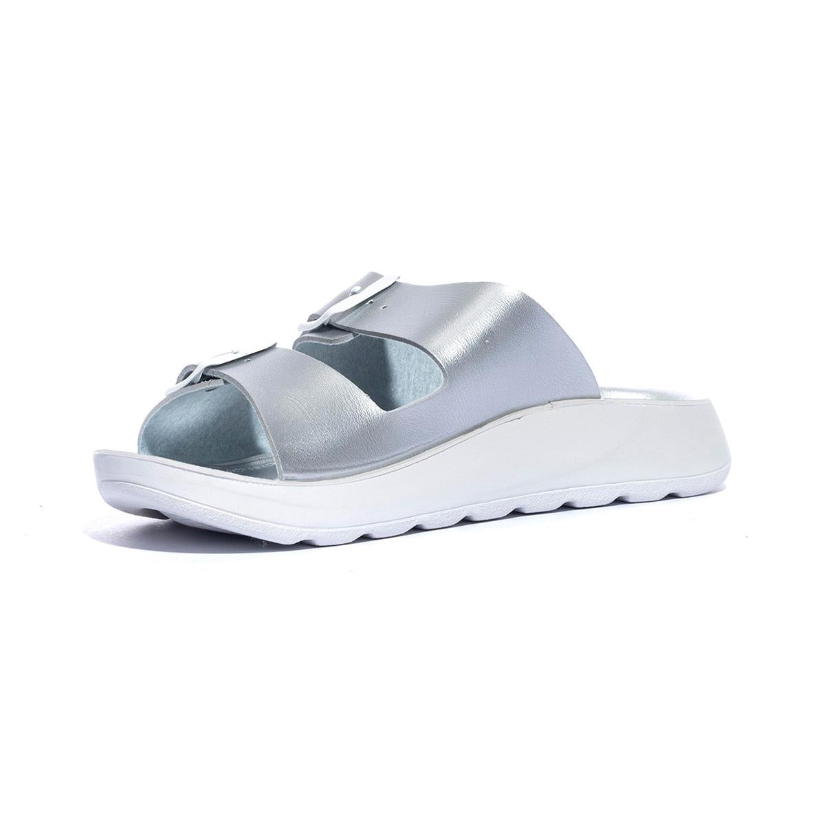 IN BLU AG000012 ARGENTO Ciabatte Donna 