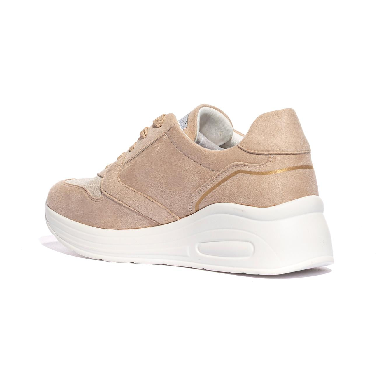 QUEEN HELENA X28-19 BEIGE Sneakers Donna 