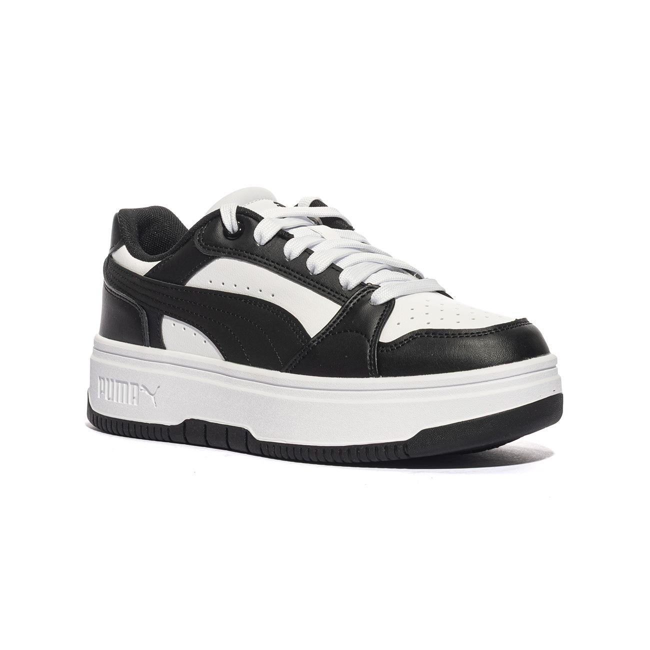 PUMA 402592-02 WHITE BLACK Sneakers Donna 