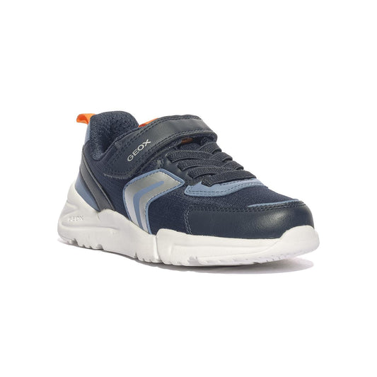 GEOX J55MQB 0FU54 NAVY ORANGE  C0659 Sneakers Bambino 