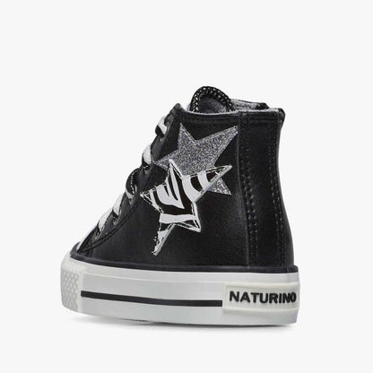 NATURINO 0012018582-01-0A01 BLACK Sneakers Bambina 
