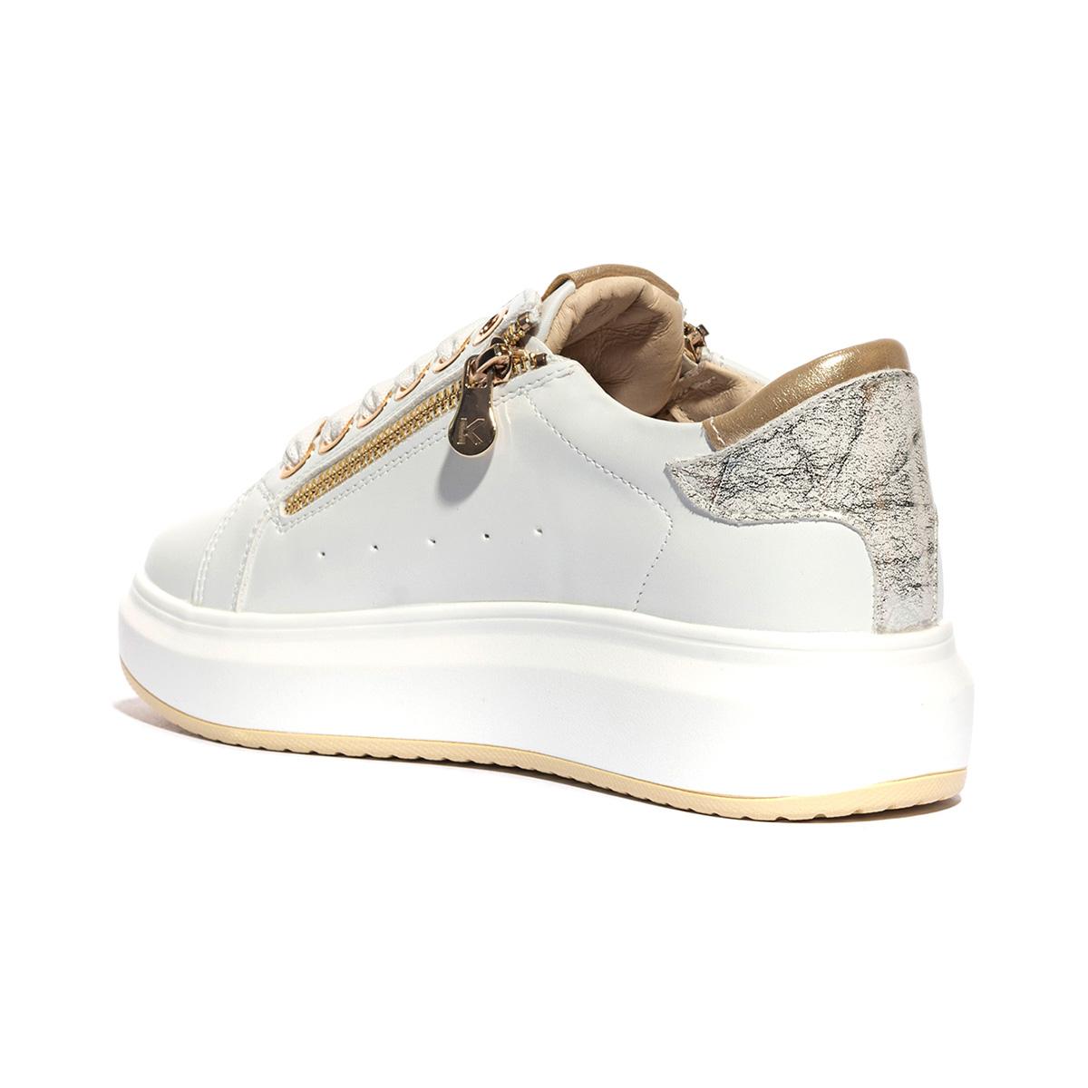 KEYS K10502 WHITE PLATINO Sneakers Donna 
