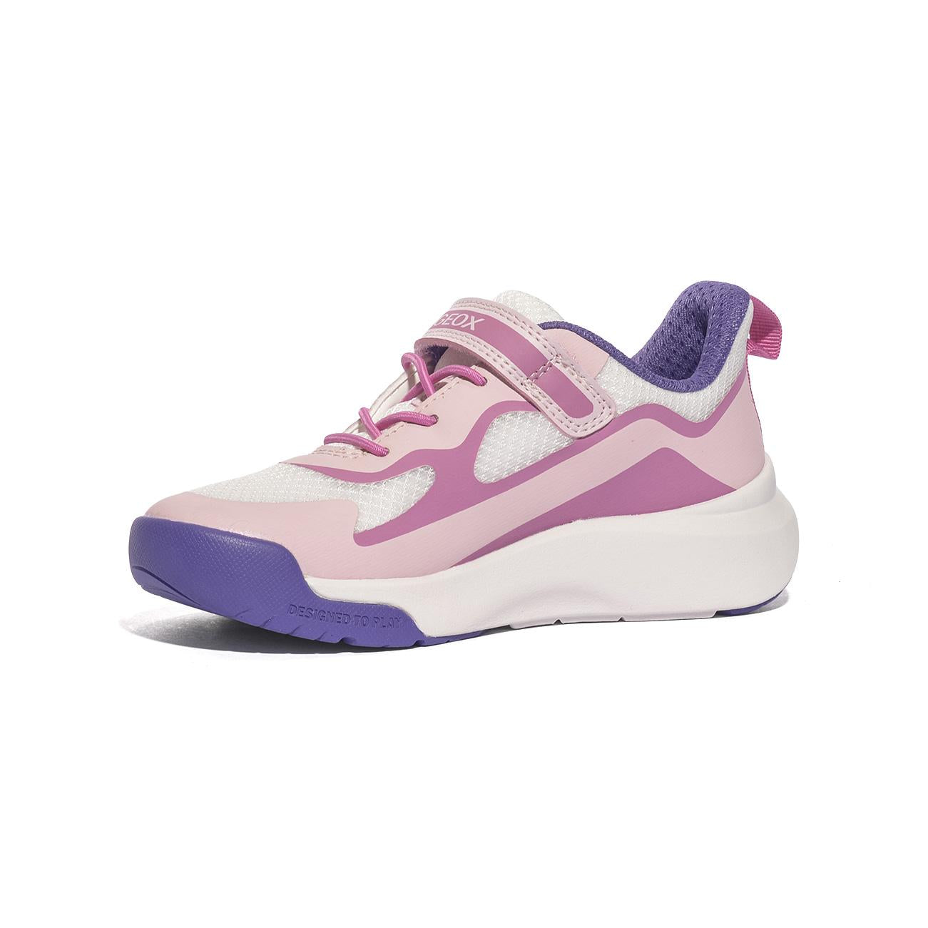 GEOX J65PAC 1454 PINK WHITE    C0550 Sneakers Bambina 