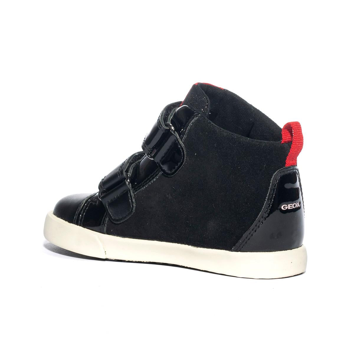 GEOX B36D5D 022HH BLACK RED C0048 Sneakers Bambina 
