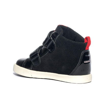 GEOX B36D5D 022HH BLACK RED C0048 Sneakers Bambina 