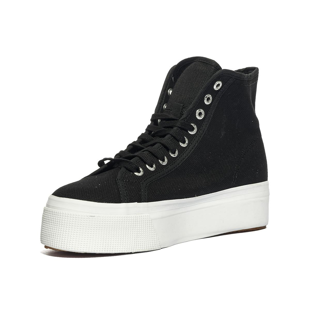 SUPERGA 2708 BLACK FWHITE Sneakers Donna 