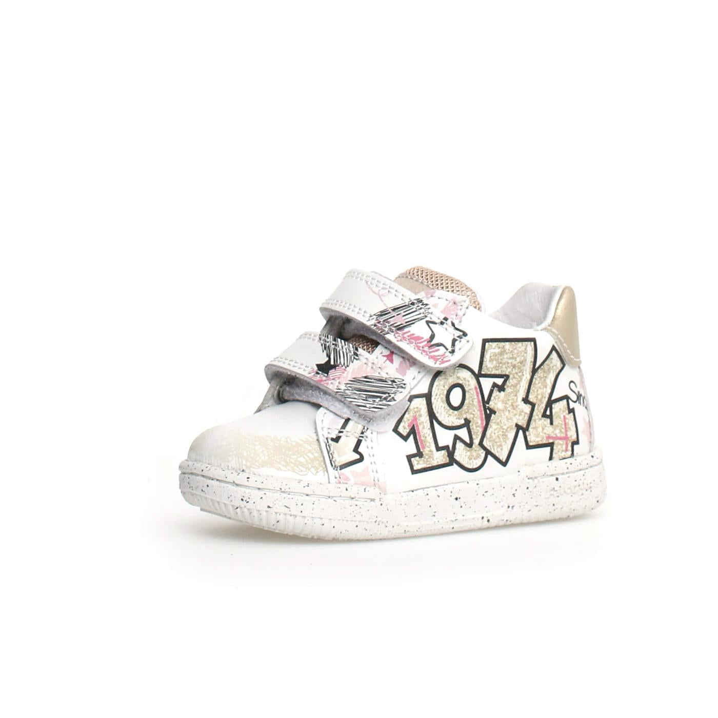 FALCOTTO 0012018217-01-1N03 WHIUTE-PLATINUM Sneakers Bambina 