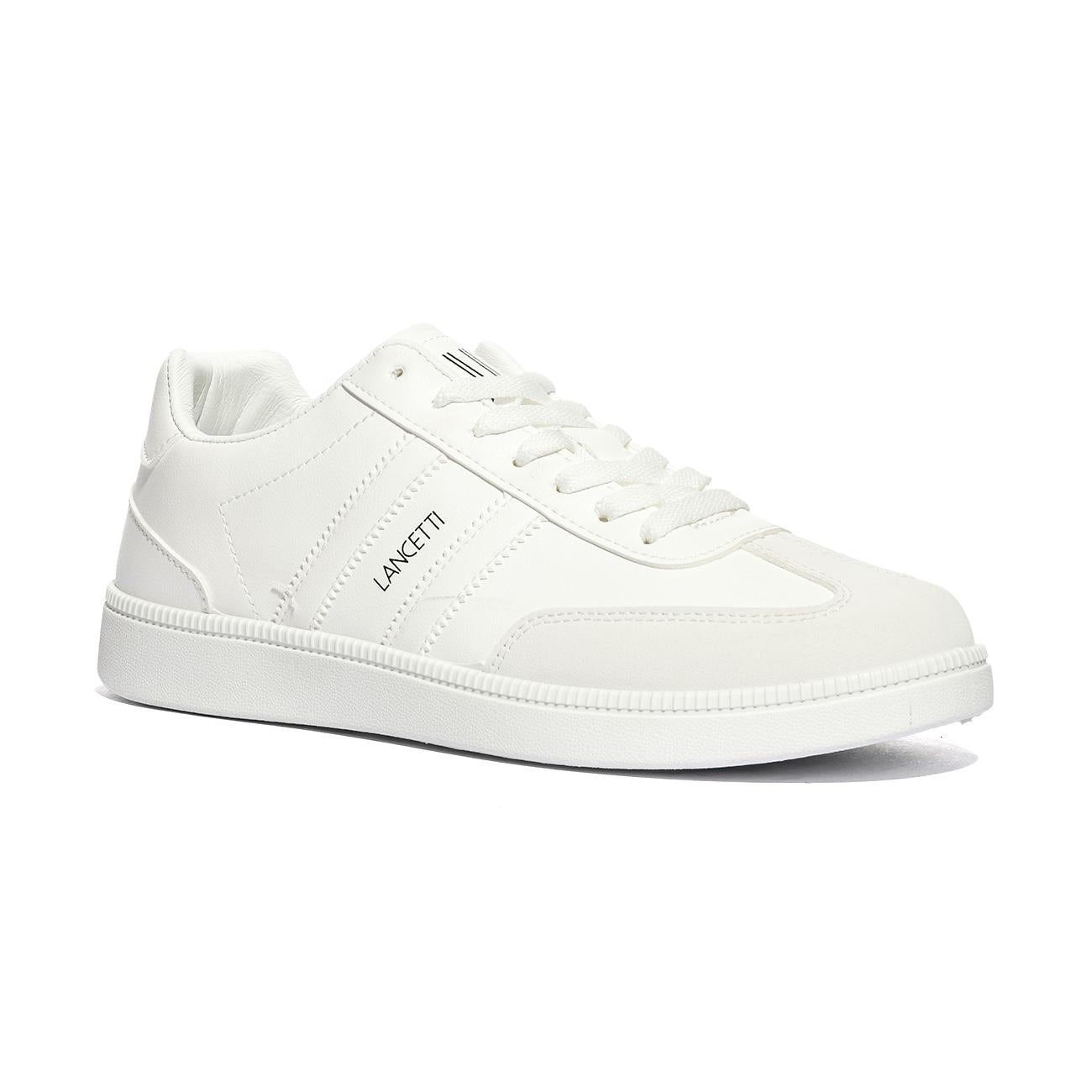LANCETTI LNC870-3 ALL WHITE Sneakers Uomo 