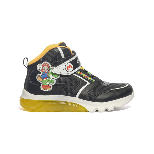 Sneakers Geox CIBERDRON BOY Nere Gialle J46LBJ 054FUBLACK YELLOW   C0054 GEOX