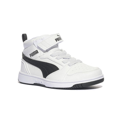PUMA 393832-02 WHITE BLACK Sneakers Bambino 