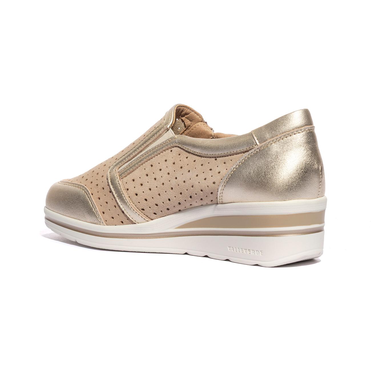 VALLEVERDE V49451 SUEDE BEIGE Slip-on Donna 