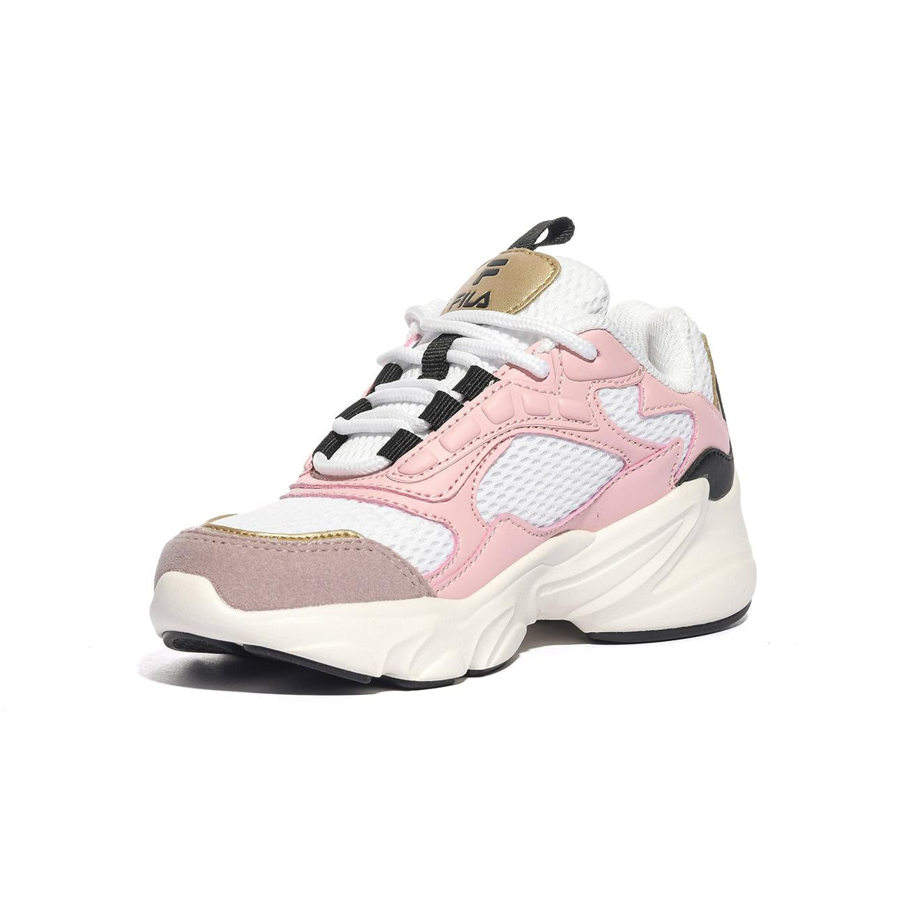 FILA FFK0248 White-Powder Pink Sneakers Bambina 