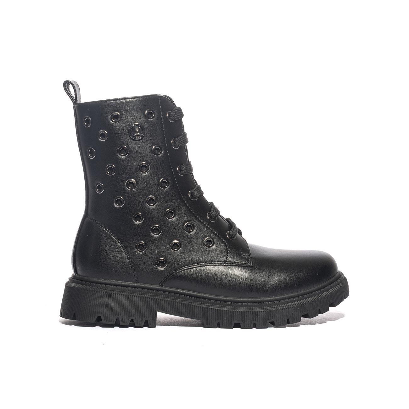 LIUJO 4F4327EX01422222 BLACK Anfibi Bambina 