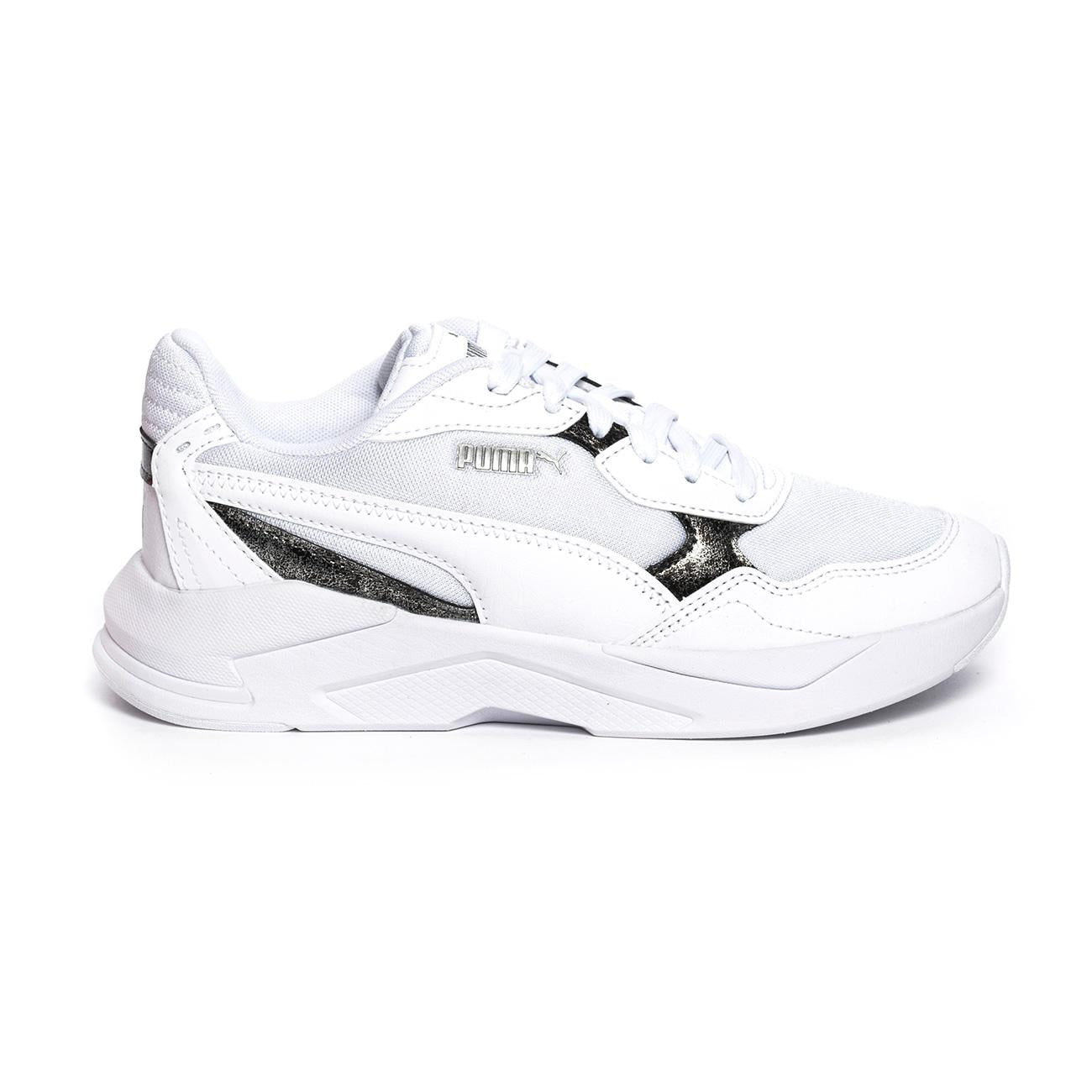 PUMA 384848-01 WHITE WHITE SILVER Sneakers Donna 