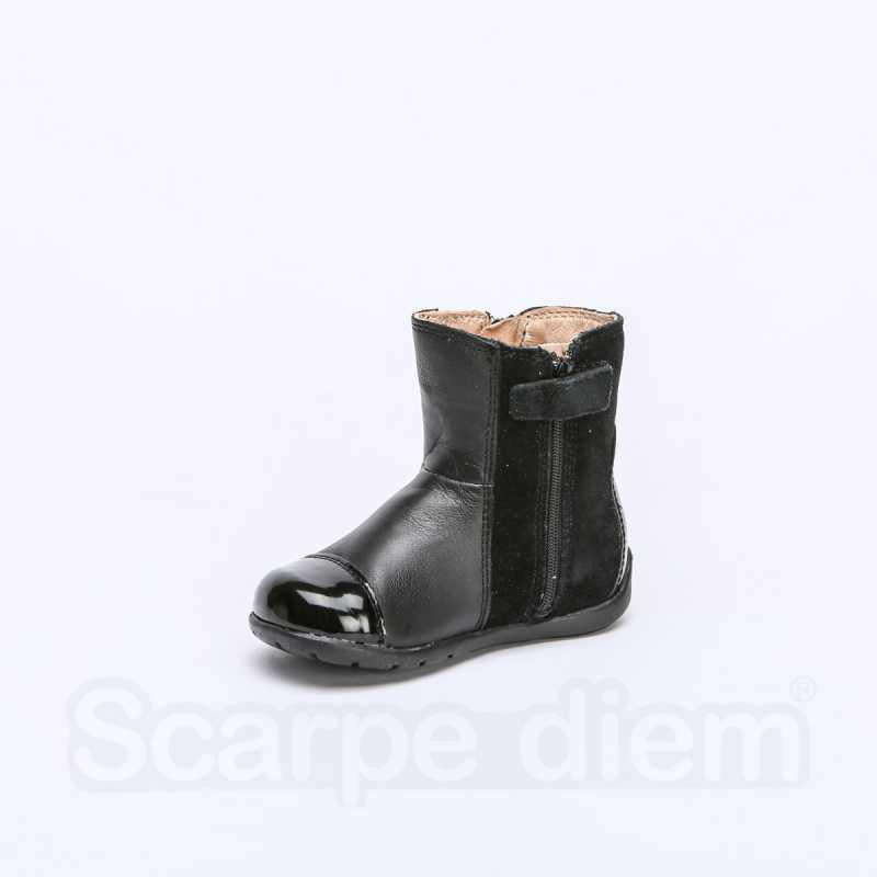 GEOX B6451C BLACK BEIGE Stivaletti Bambina 