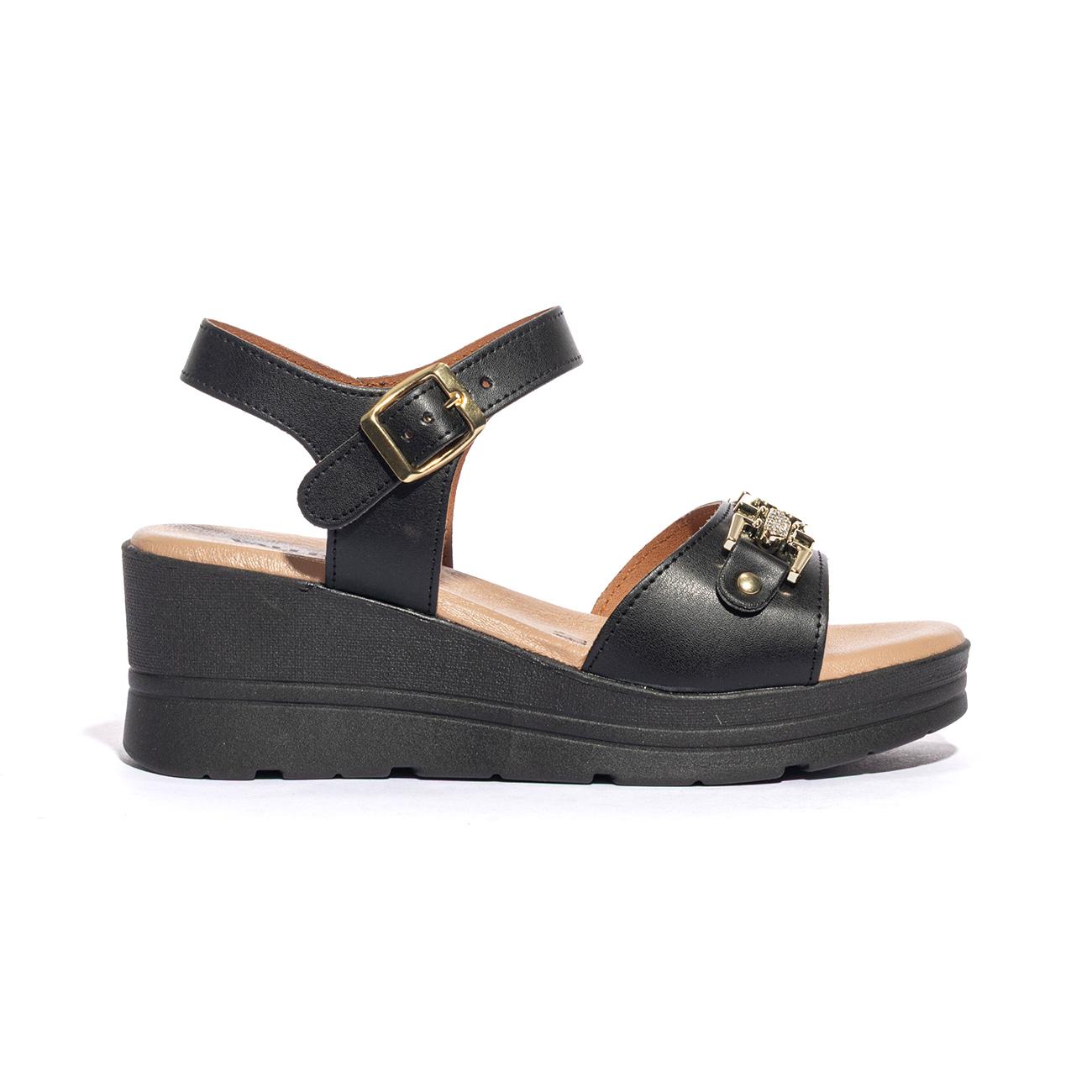 VALLEVERDE 55580 NERO Sandali Donna 