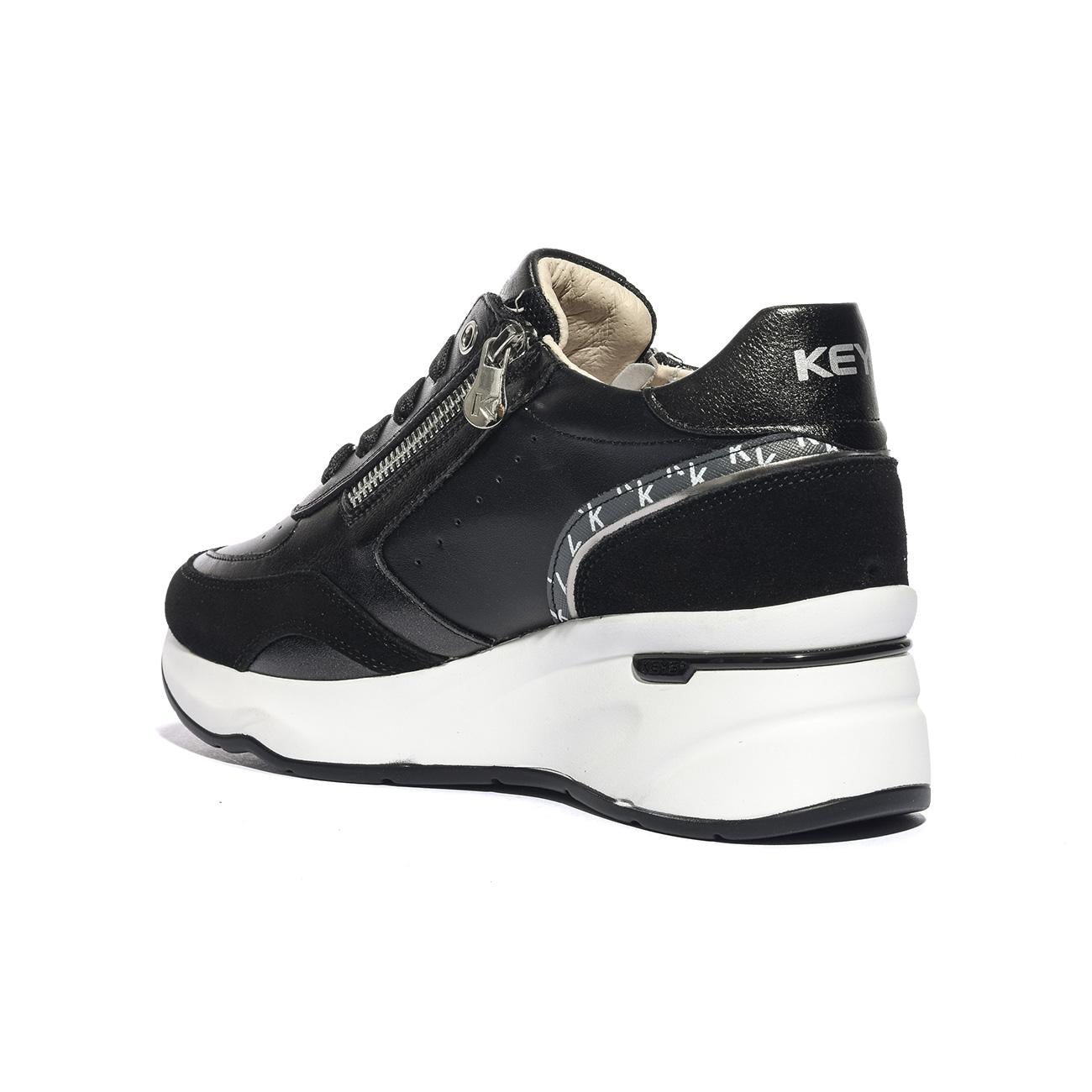 KEYS K10591 BLACK SILVER Sneakers Donna 