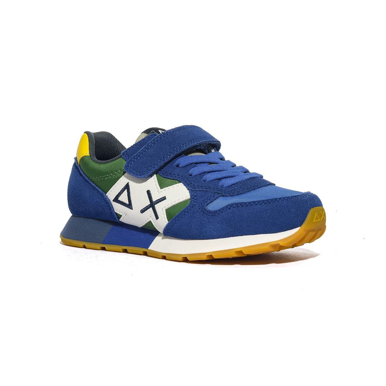 Sneakers Sun68 BOY'S JAKI BICOLOR ( KID) Blu Z34312KROYAL VERDE PRATO SUN 68