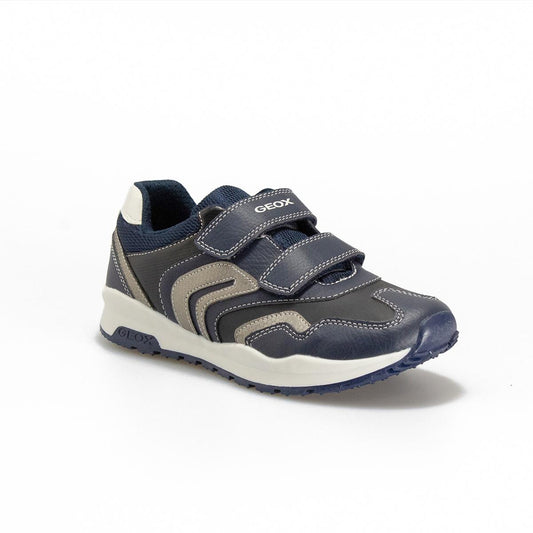 GEOX J0415A NAVY SILVER C0673 Sneakers Bambino 