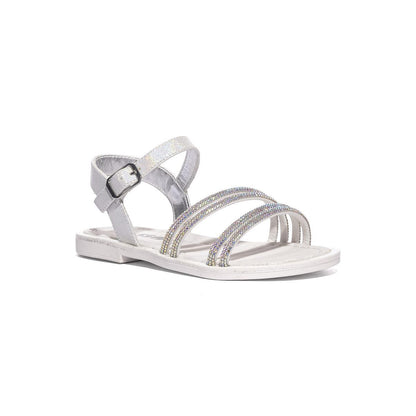 ASSO AG17910 WHITE SILVER Sandali Bambina 